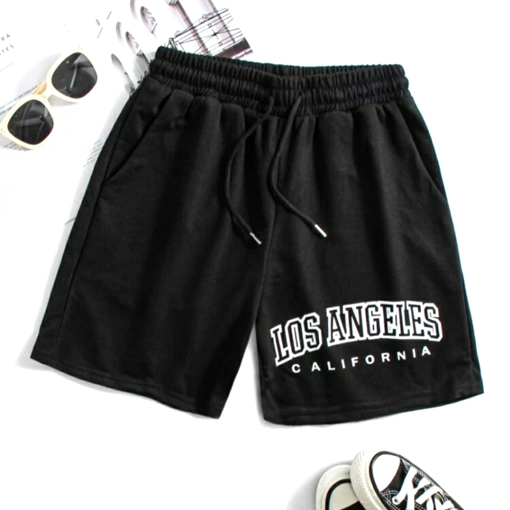 Plus size black shorts